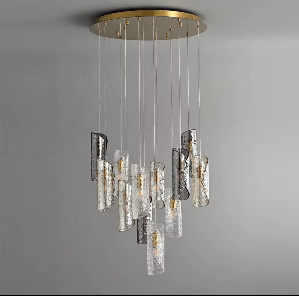 Noelia Sculptural Glass Pendant Chandelier