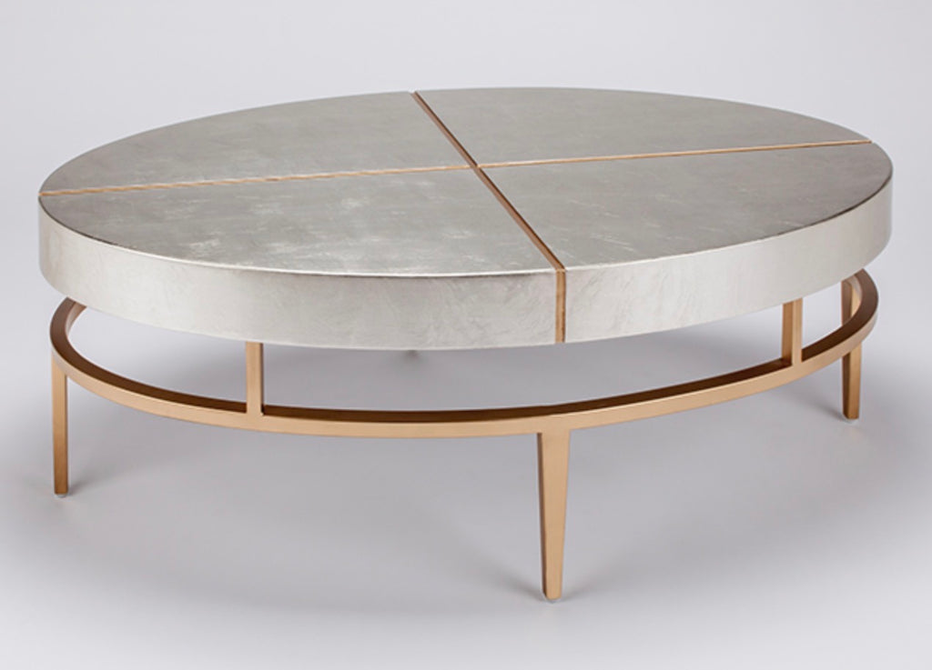 SILVERLEAF OVAL COFFEE TABLE