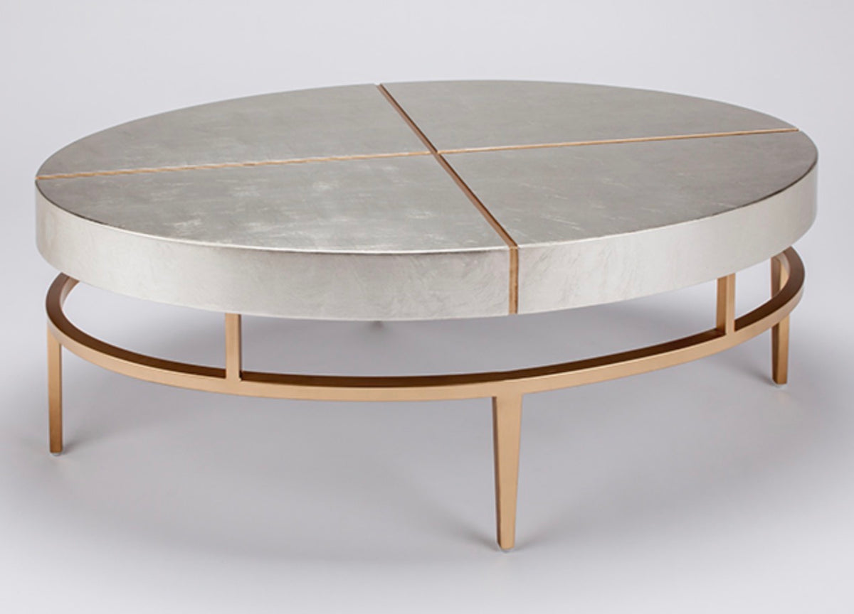 SILVERLEAF OVAL COFFEE TABLE