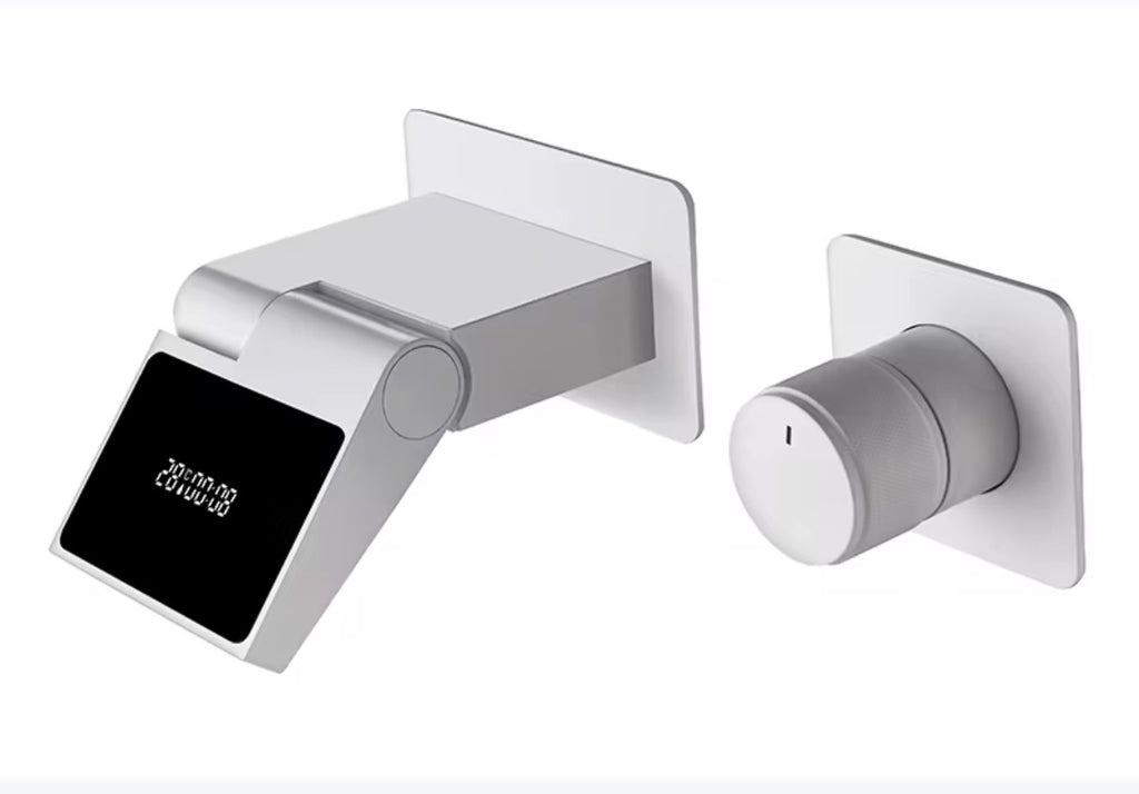 Ravello Digital Display Wall-Mounted Waterfall Faucet