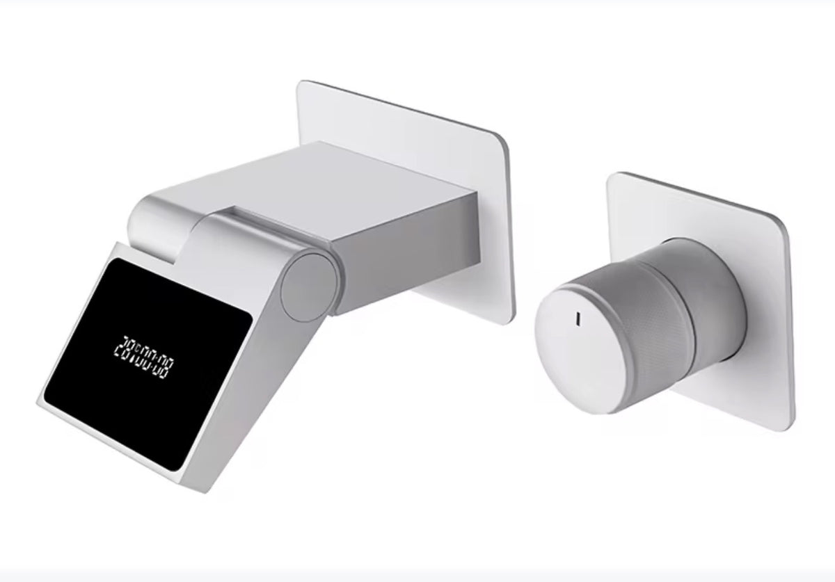 Ravello Digital Display Wall-Mounted Waterfall Faucet