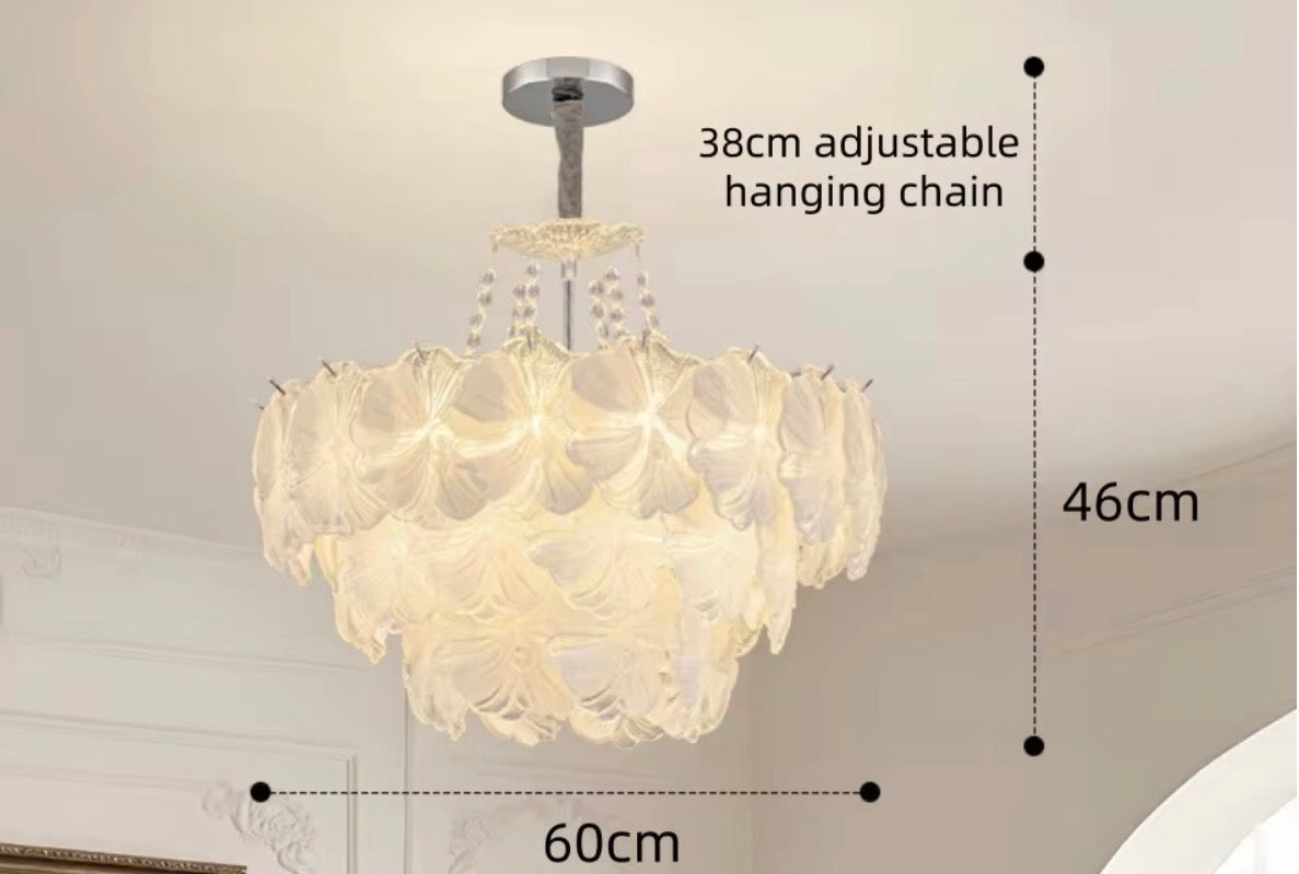 Julliette Iron Glass Chandelier