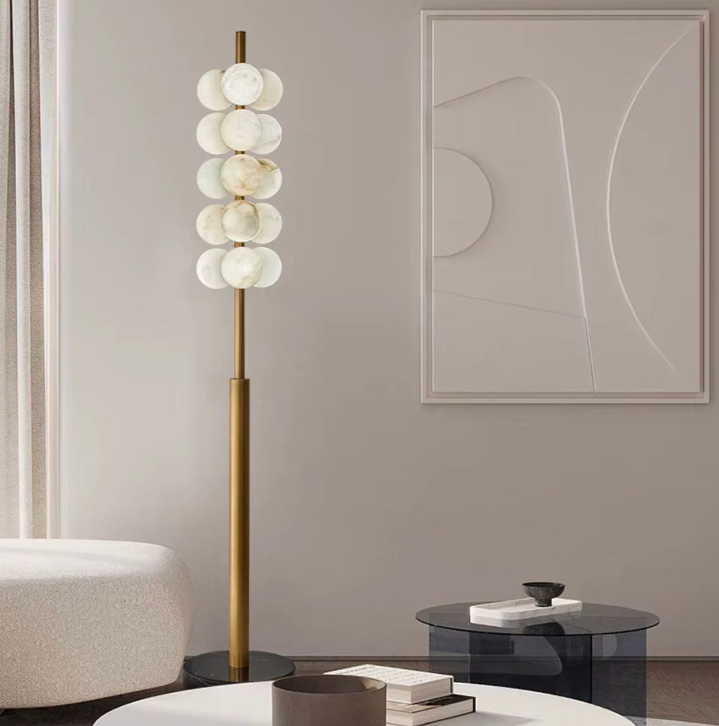Valencia Natural Alabaster Floor Lamp
