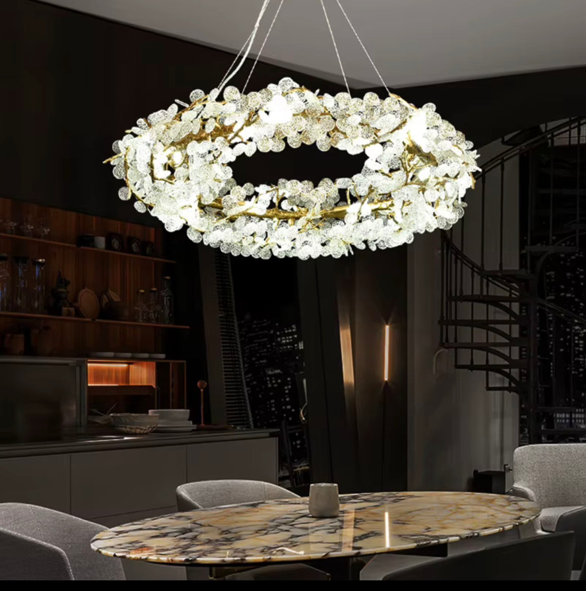 Celeste Crystal Garland Chandelier