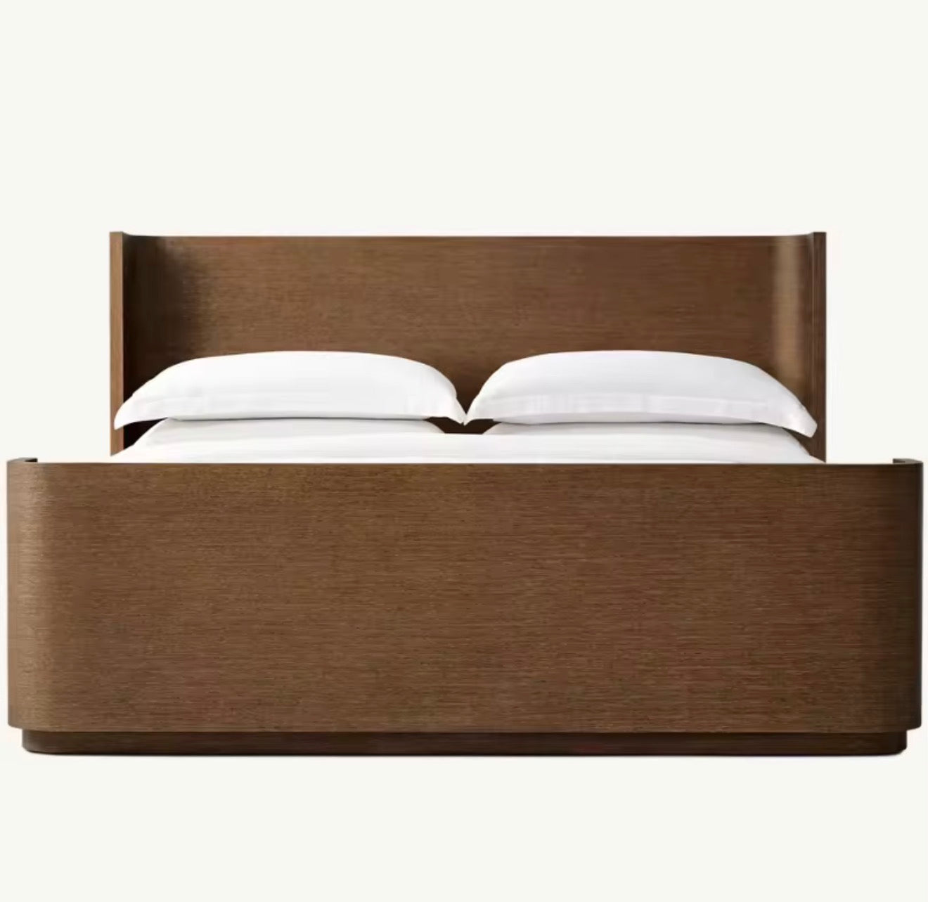 Casa Milano — Mercer Curved Oak Bed | Solid Wood