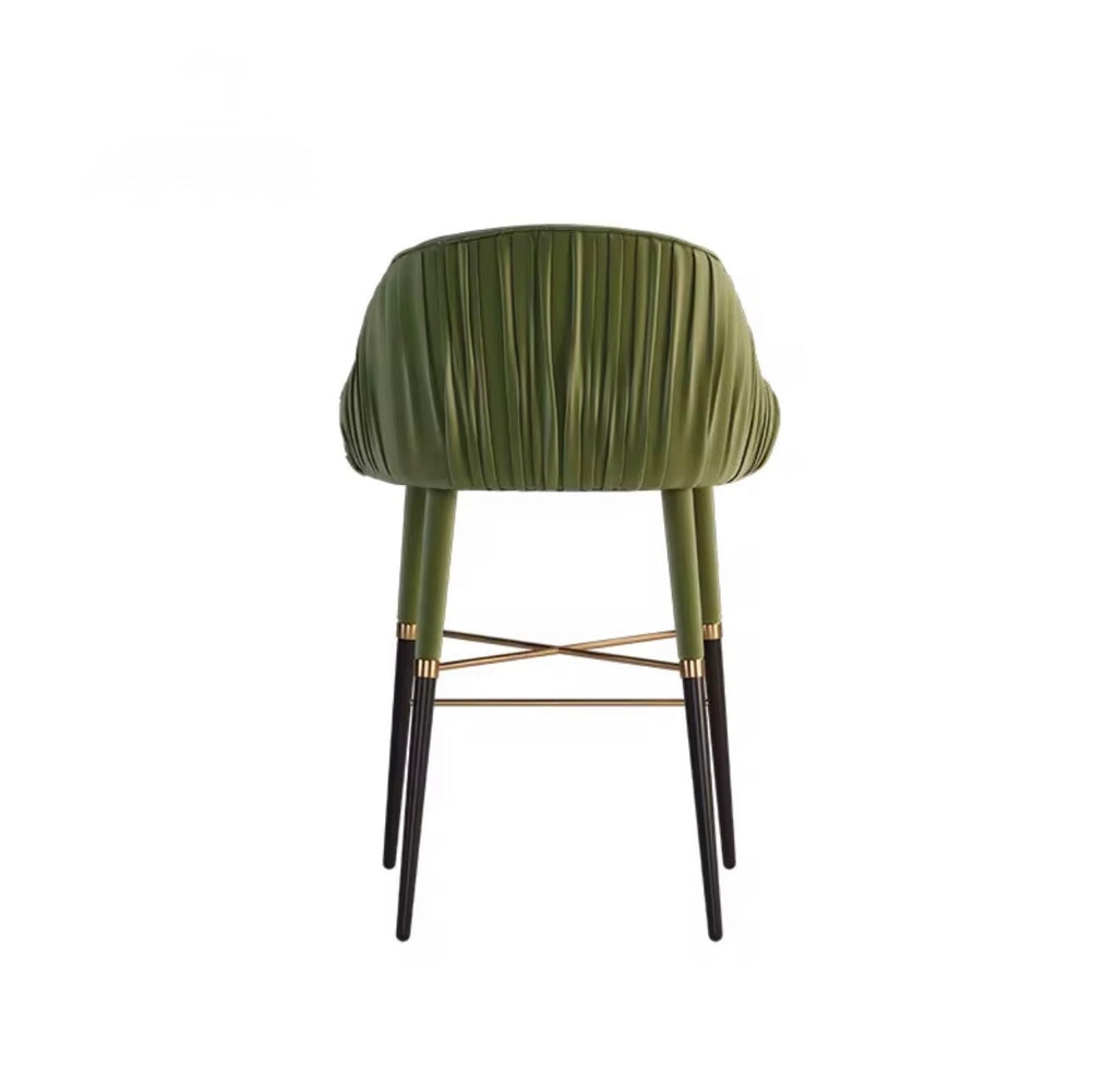 Casa Milano Rossetti Luxe Leather Bar Stool