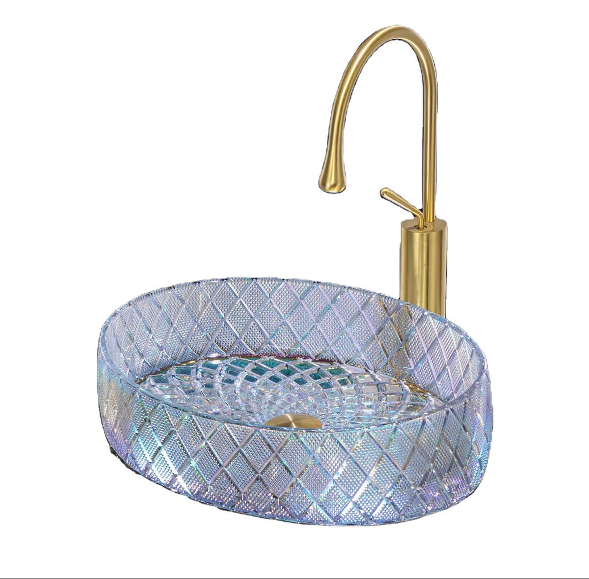 RIVIERA CRYSTAL GLASS VESSEL SINK
