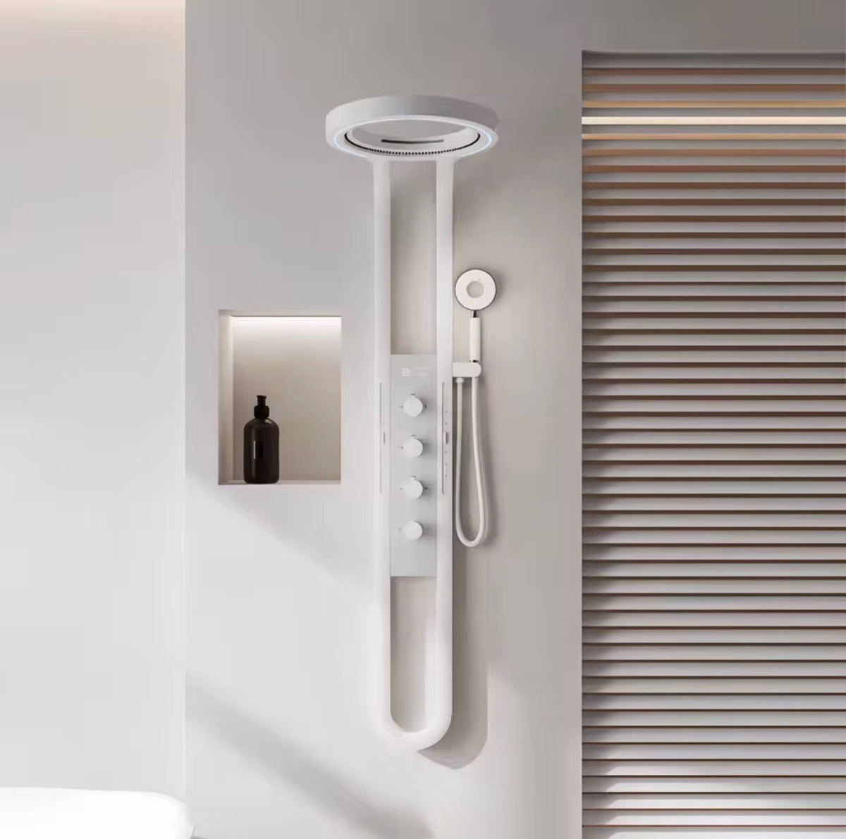 VITTORIA HALO LED THERMOSTATIC SHOWER PANEL