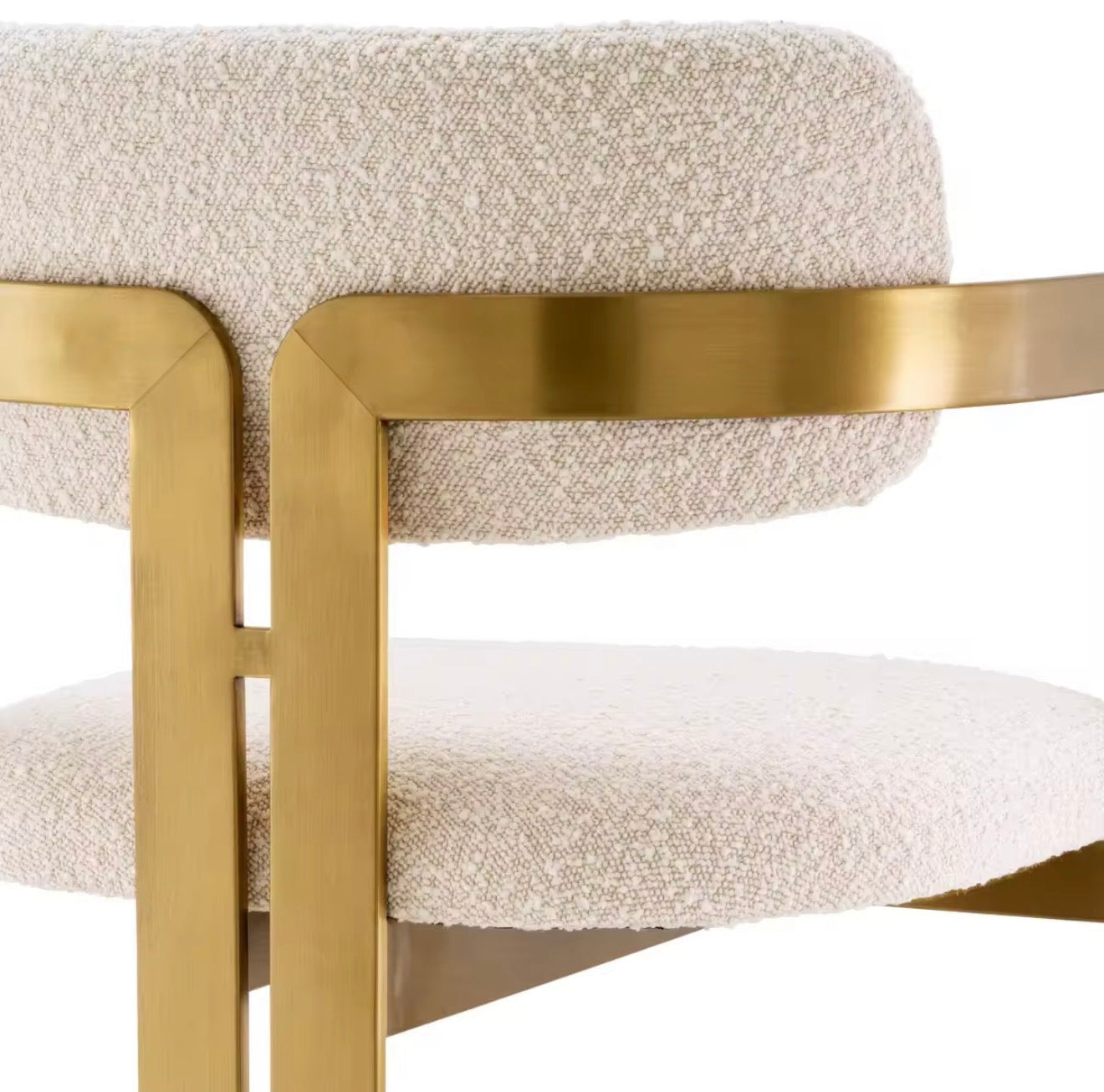 Casa Milano Oliviera Gold Stainless Steel Bar Stool