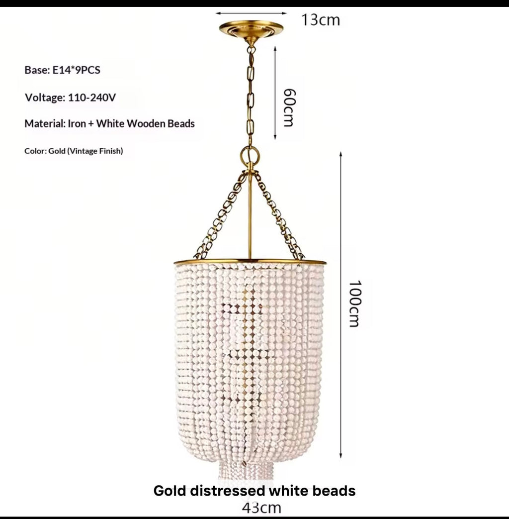 Jacqueline Long Beaded Chandelier