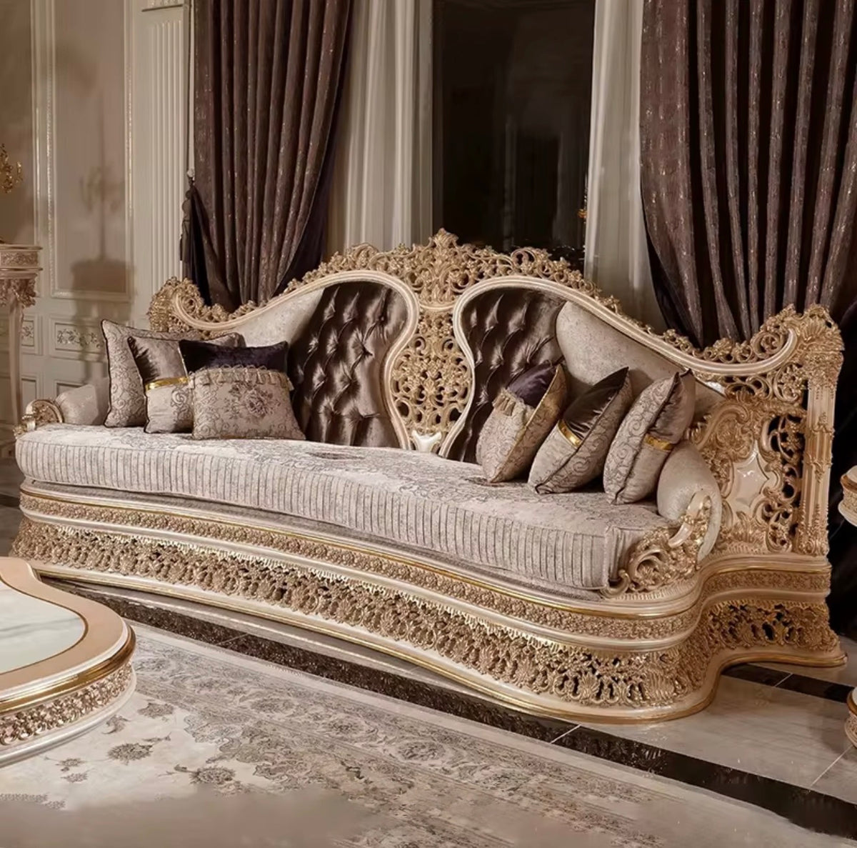 Royal Mahogany Living Room Set