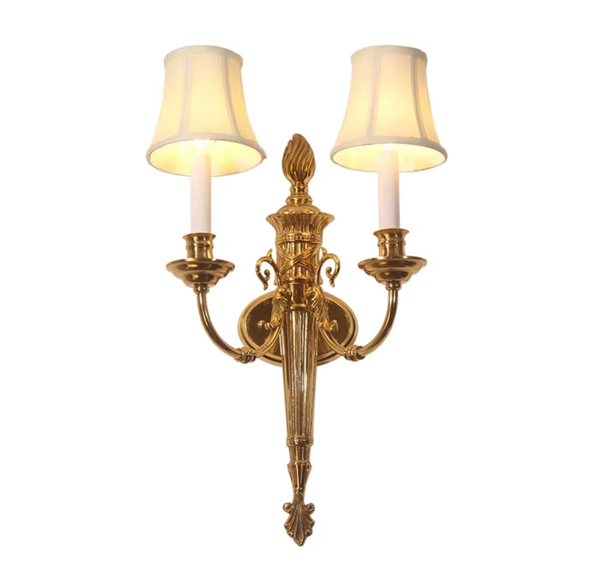 Chateau Versailles Antique Brass Wall Sconce