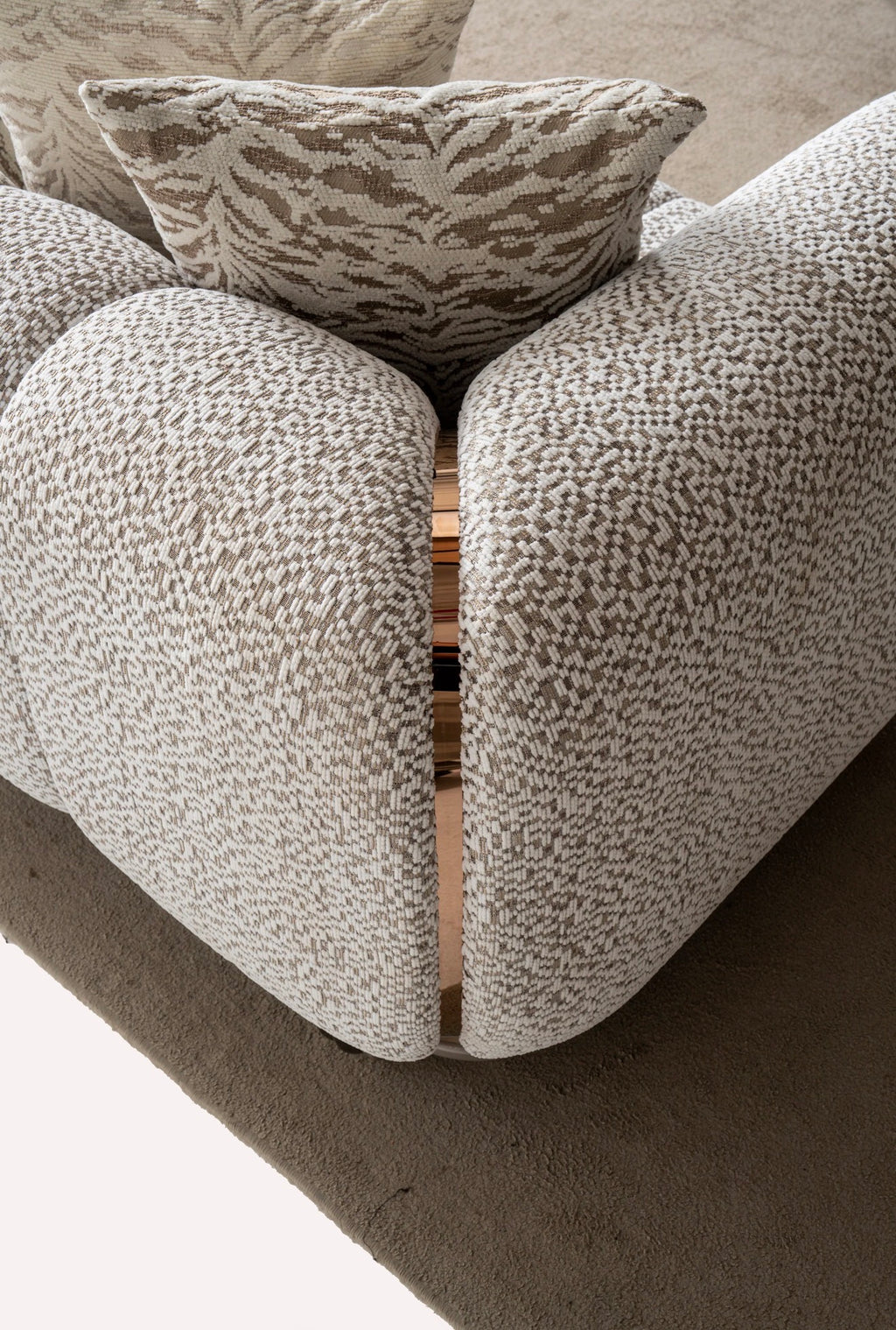 Casa Milano - Lora Luxury Living Room Set – Textured Fabric Design