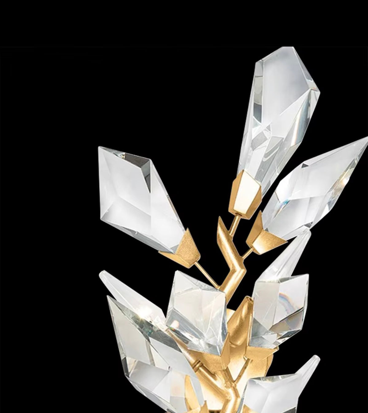 Pietro Handcrafted Crystal Branch Wall Sconce