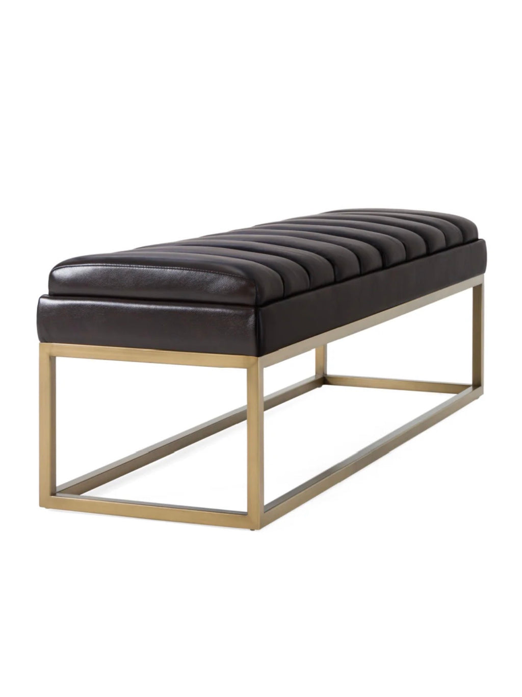 Casa Milano – Brown Vegan Leather Dining Bench