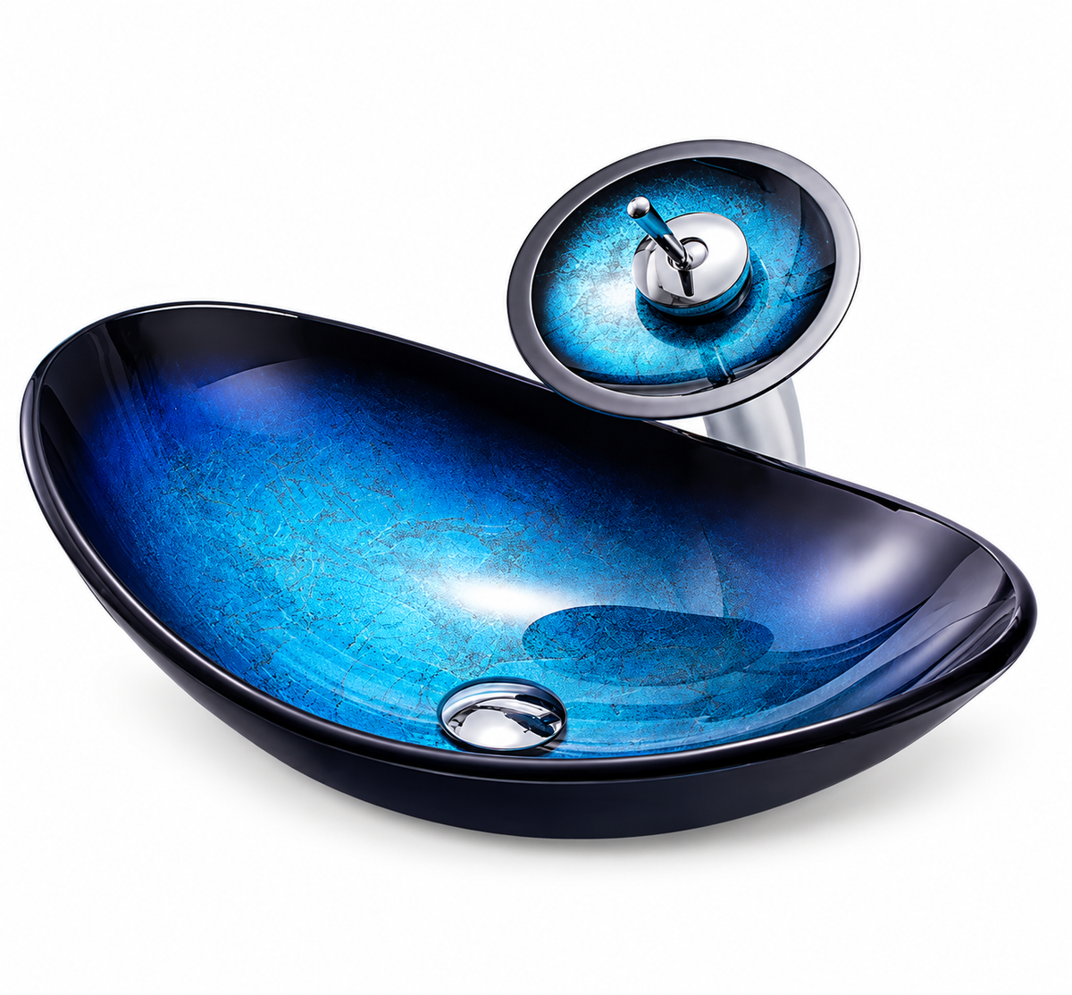 Viviana Tempered Glass Vessel Sink