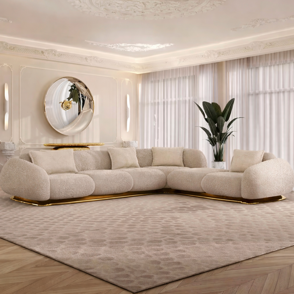 Casa Milano – Verona Sculptural L-Shaped Sofa