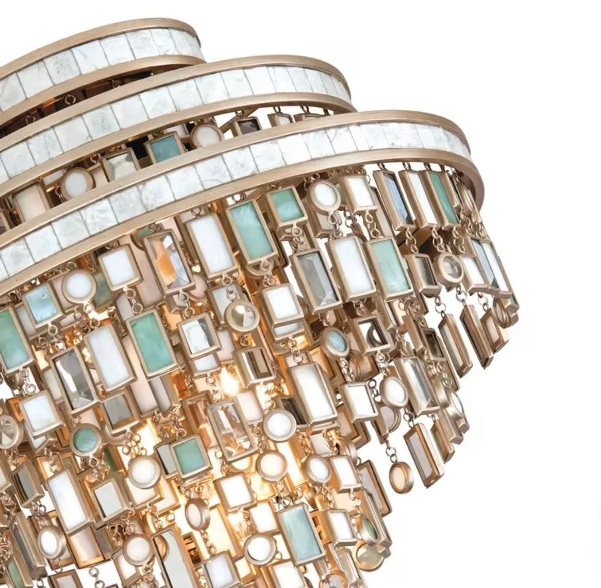 Capiz Seashell Flush Mount Ceiling Light