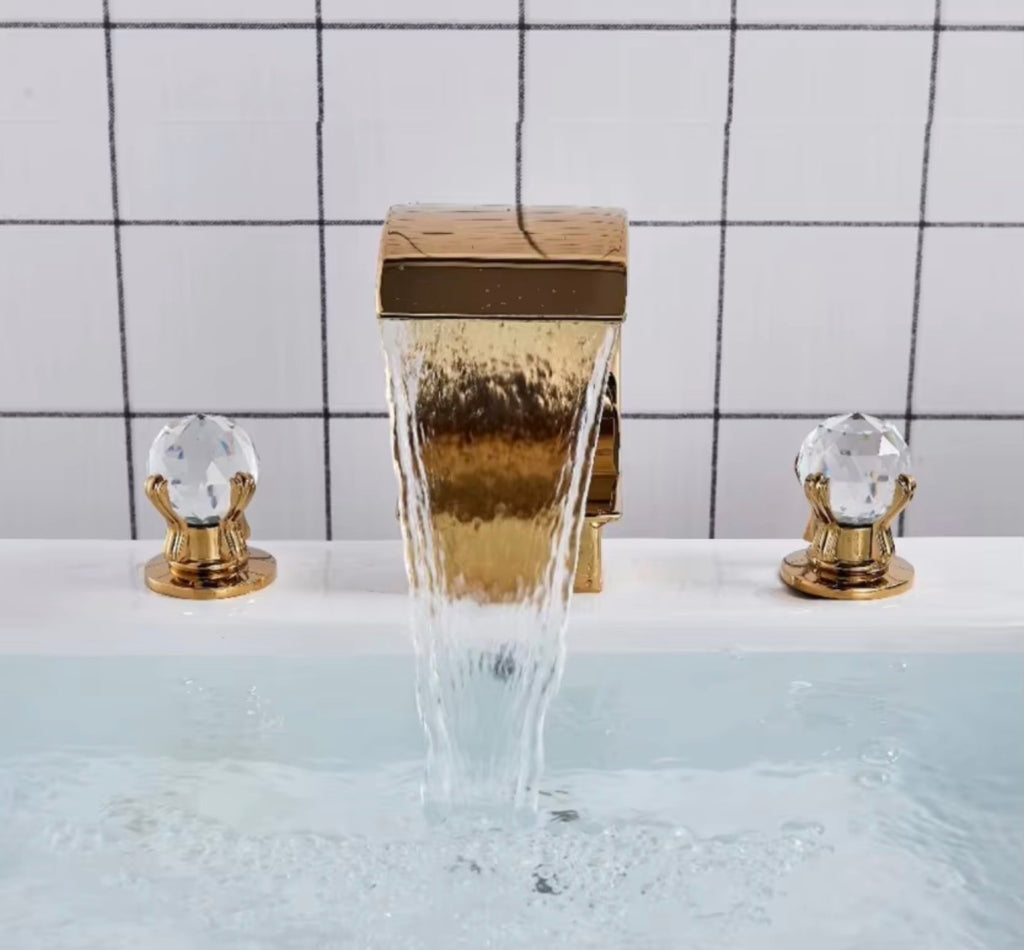 Bellamira Crystal Waterfall Basin Faucet