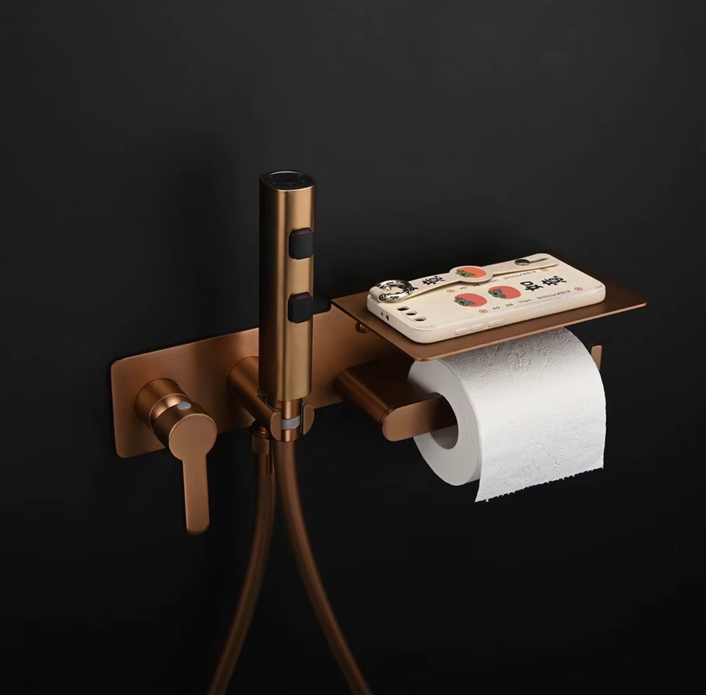 Alessia Wall-Mounted Bidet Sprayer & Toilet Companion Set