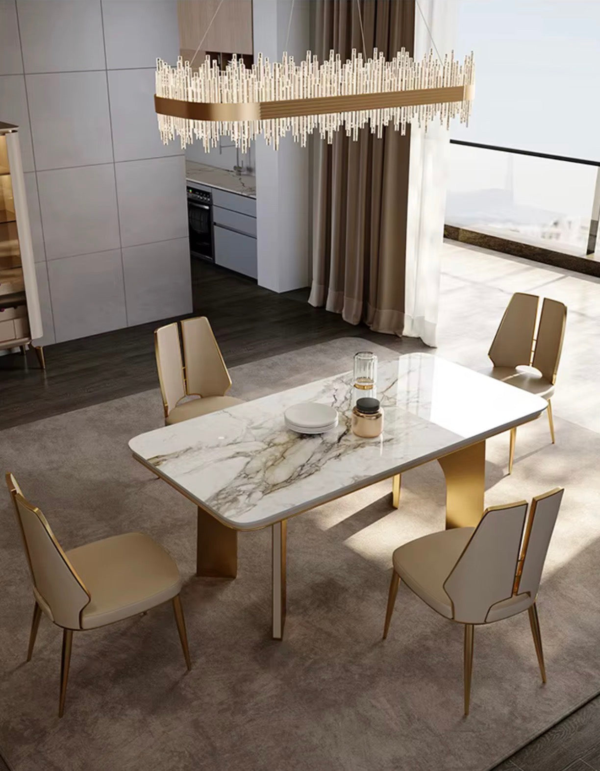 Casa Milano “DE LUCA” Luxury Dining Chairs – Set of 2