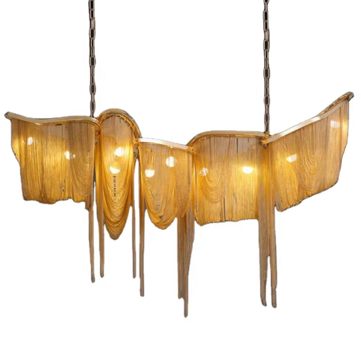 Ark Tassel Golden Chandelier