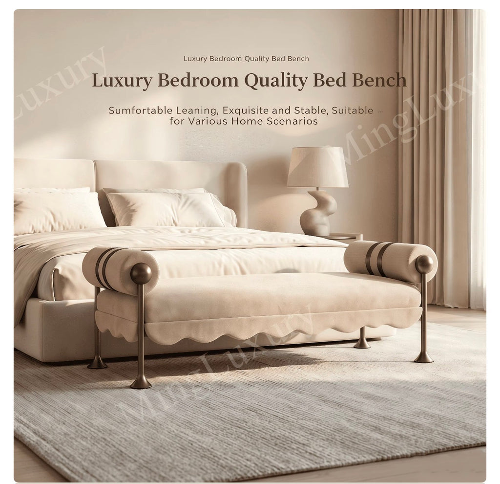 Bellini Scalloped Accent Bench