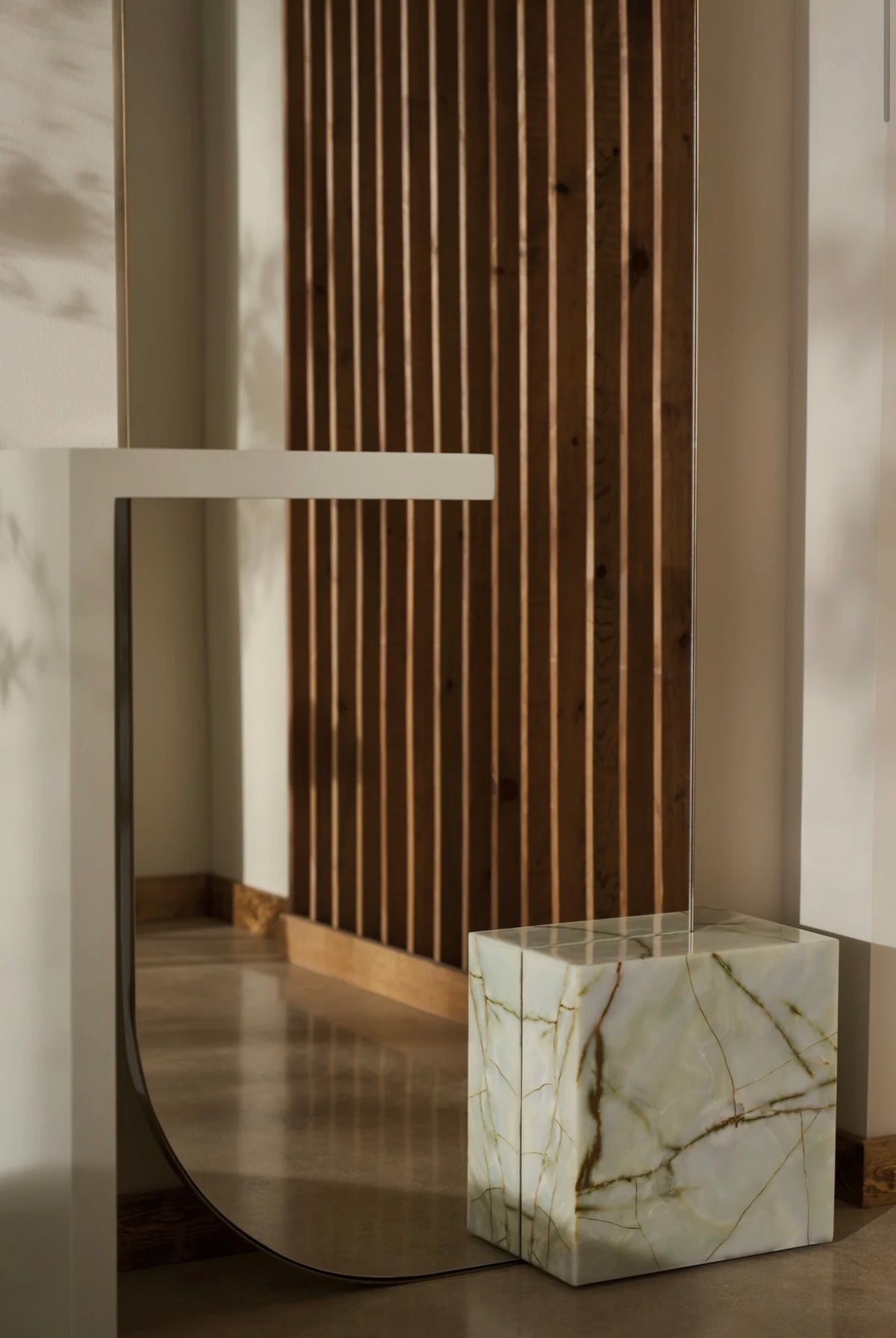 Monaco Sculptural Floor Mirror