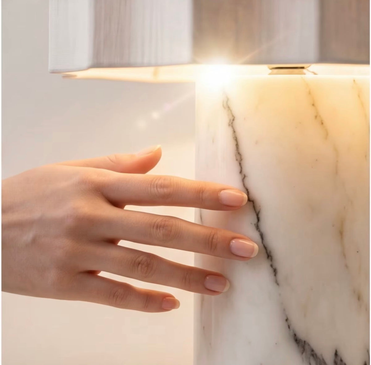 Camille Marble Touch Table Lamp
