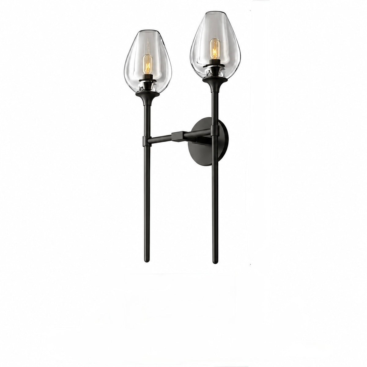 TULIP COPPER & GLASS WALL SCONCE