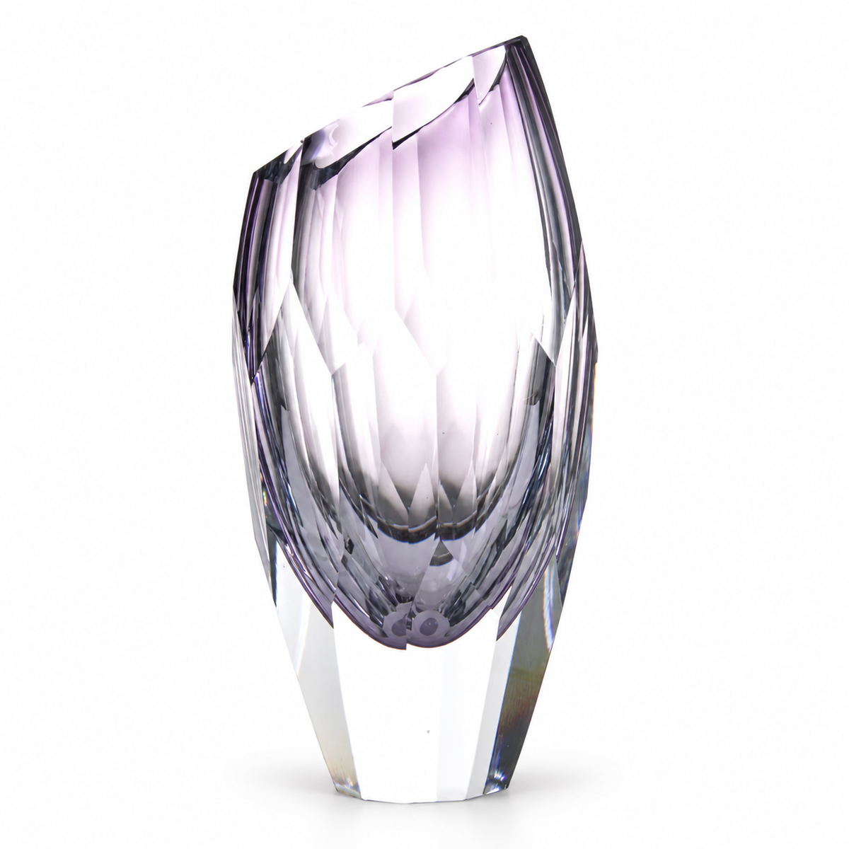 Valentina Hand-Carved Crystal Vase