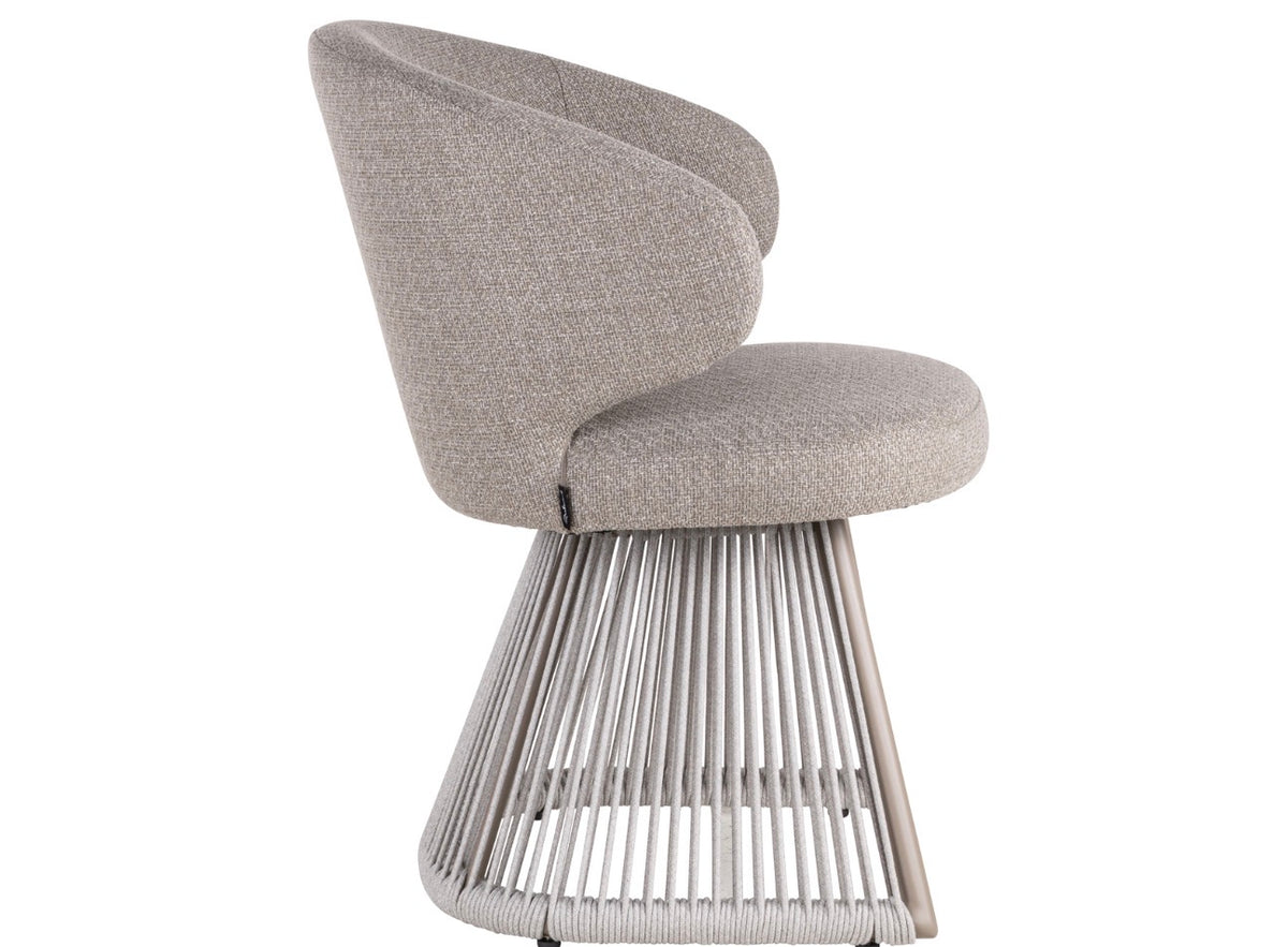 Nuba Luxury Woven Rope Outdoor Dining Chair