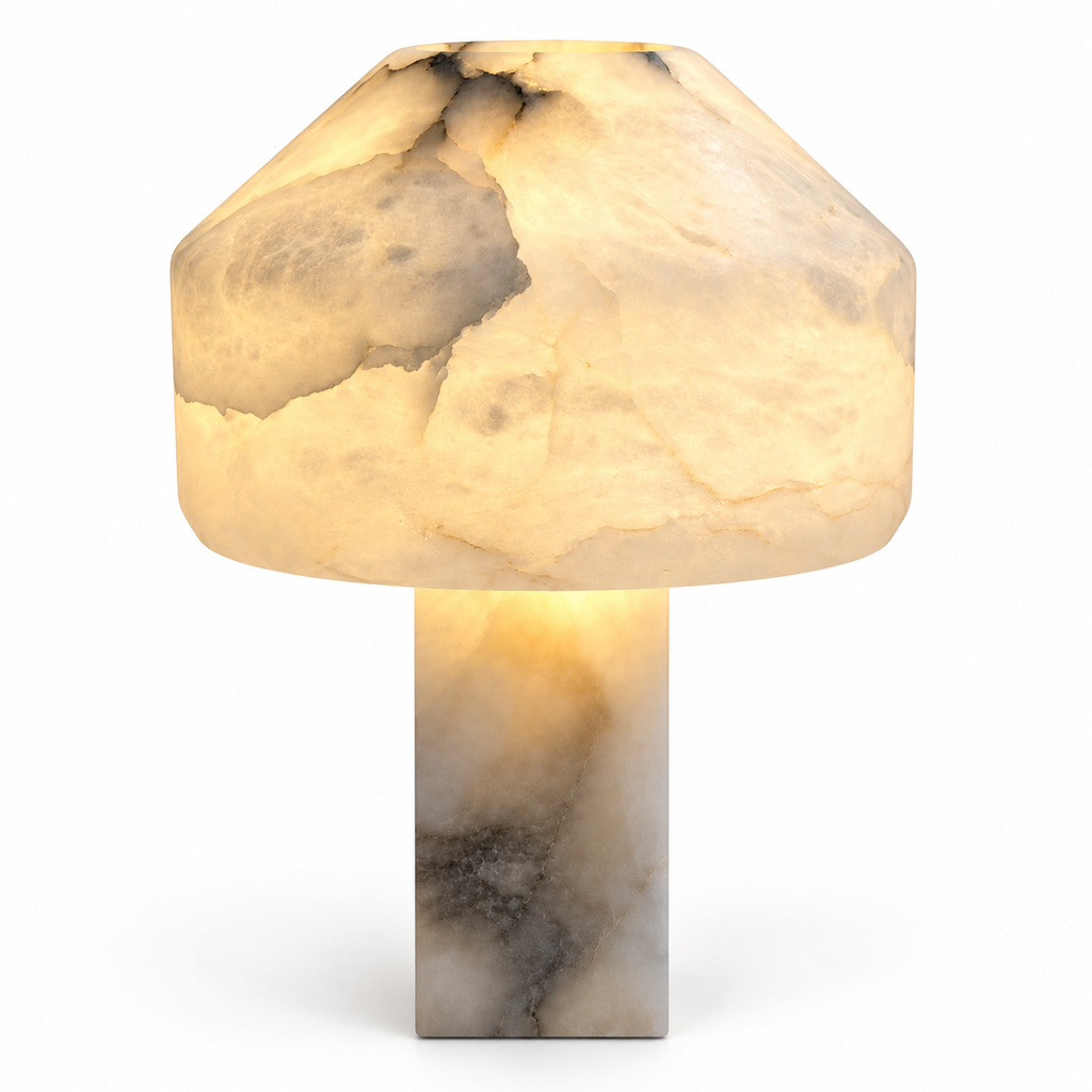 Bianca Spanish Marble LED Table Lamp