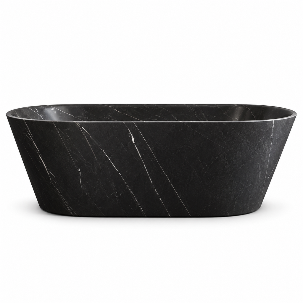 Ravello Grey Natural Marble Freestanding Bathtub