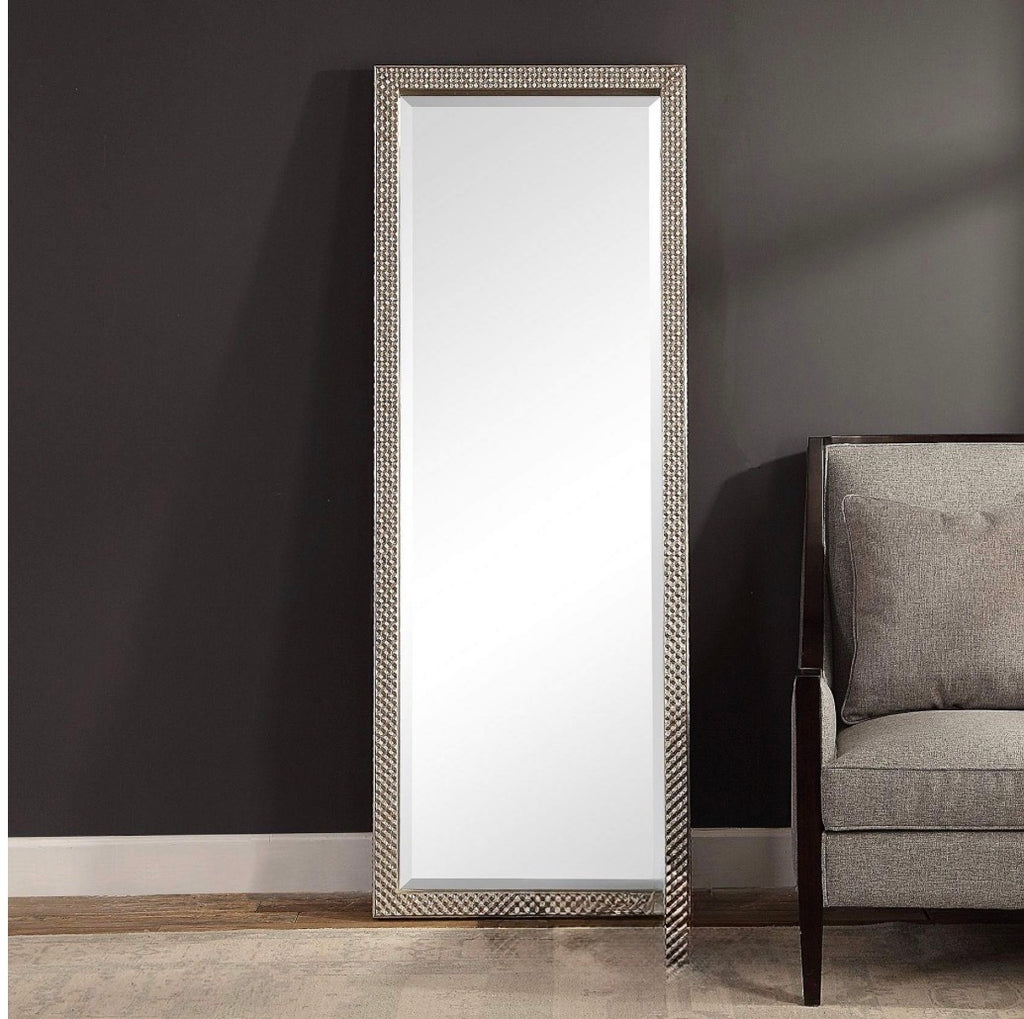 Casa Milano Cacelia Silver Floor Mirror – 27” x 75”