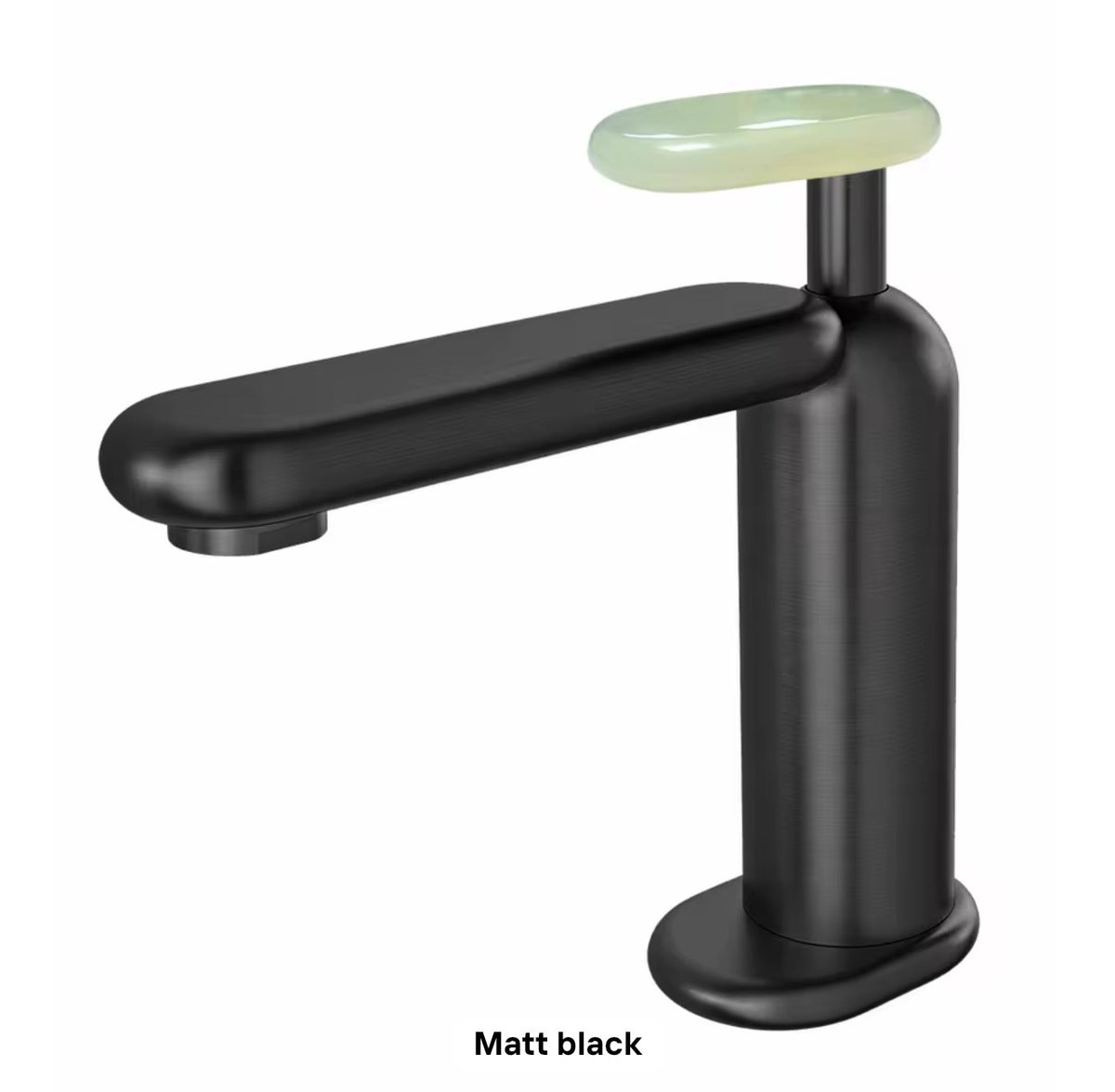 Aviana Solid Brass Basin Faucet with Sculptural Handle