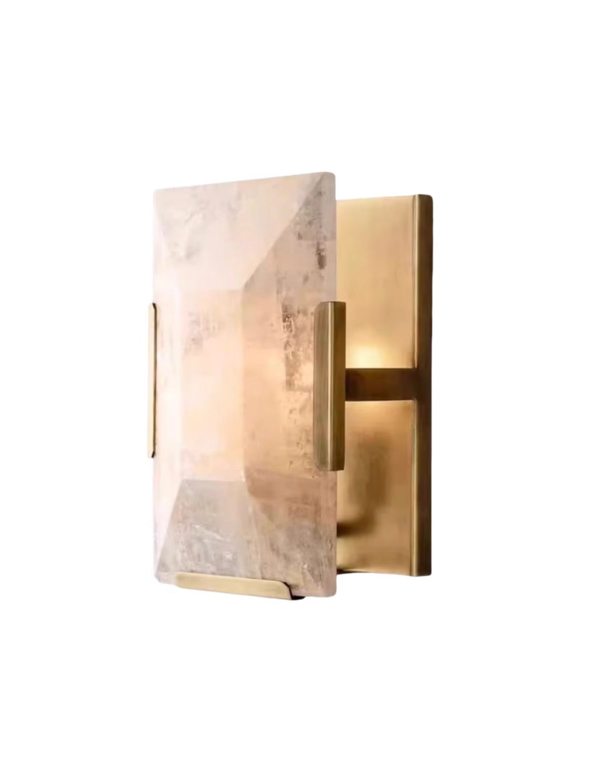 Rosaline Faceted Marble Wall Sconce