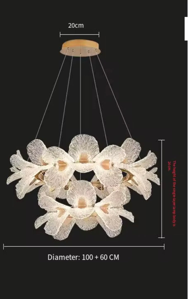 Orchidea Sculptural Floral Chandelier