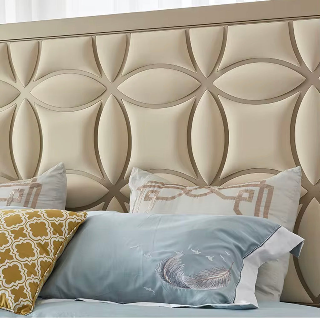 Casa Milano – Alessia Champagne Panel Bed