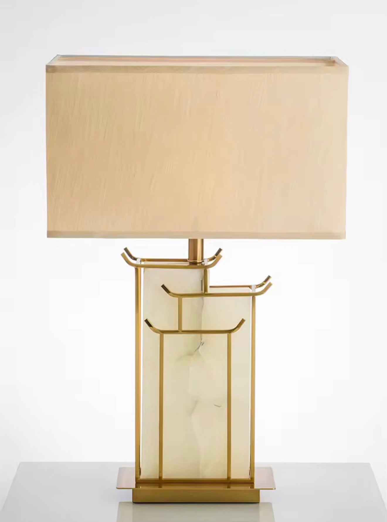 Casa Milano – Aurelia White Marble & Gold Table Lamp