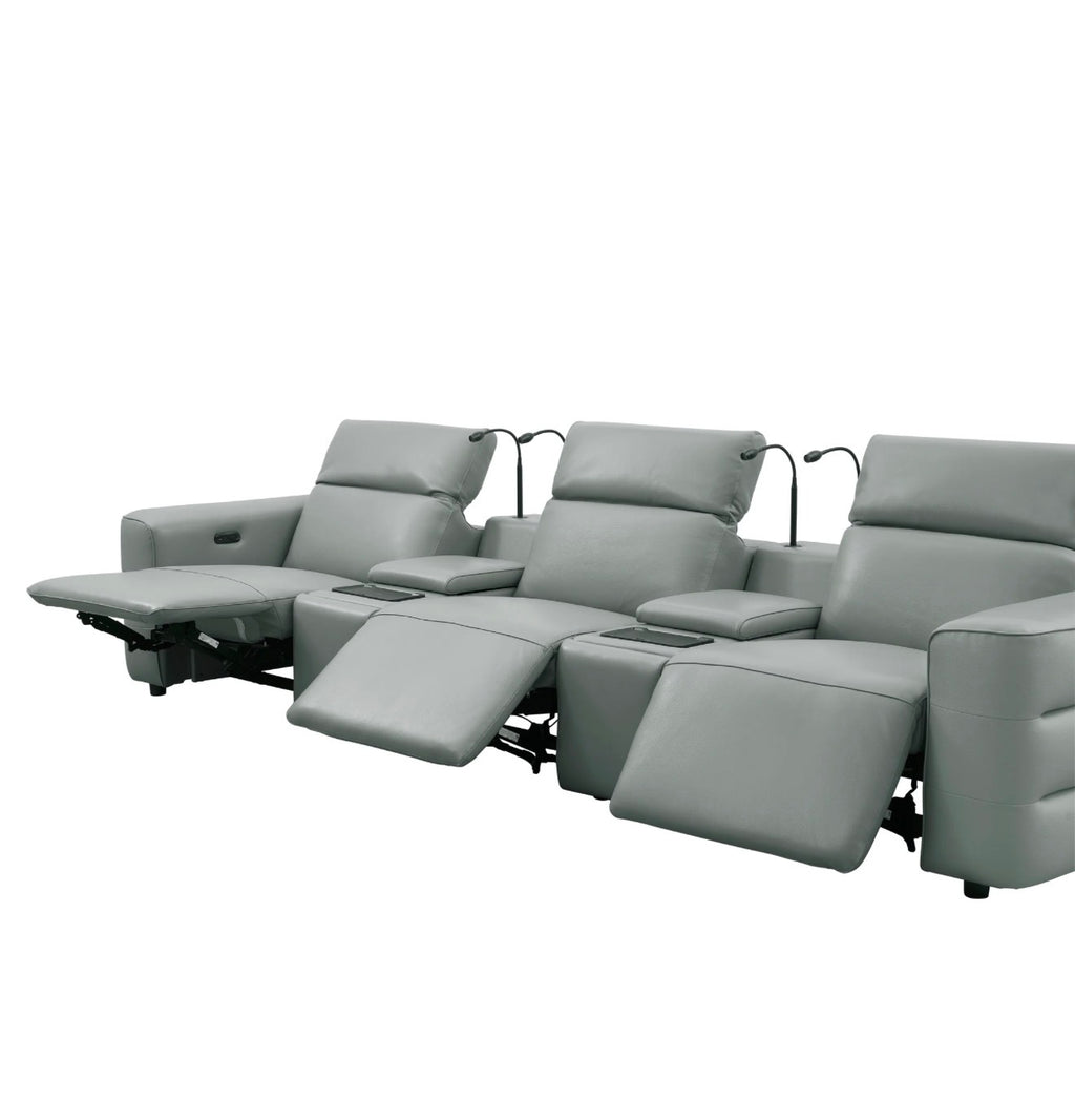 Casa Milano – Milano Italian Leather Power Recliner Row