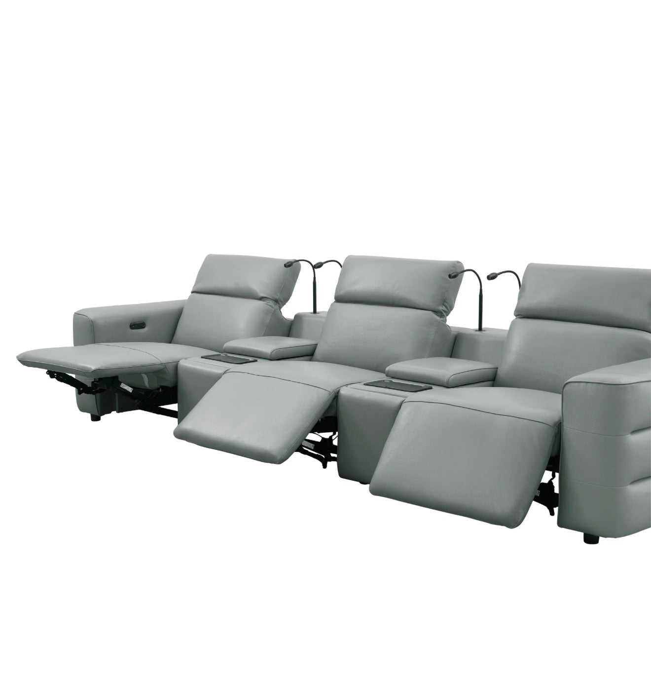 Casa Milano – Milano Italian Leather Power Recliner Row