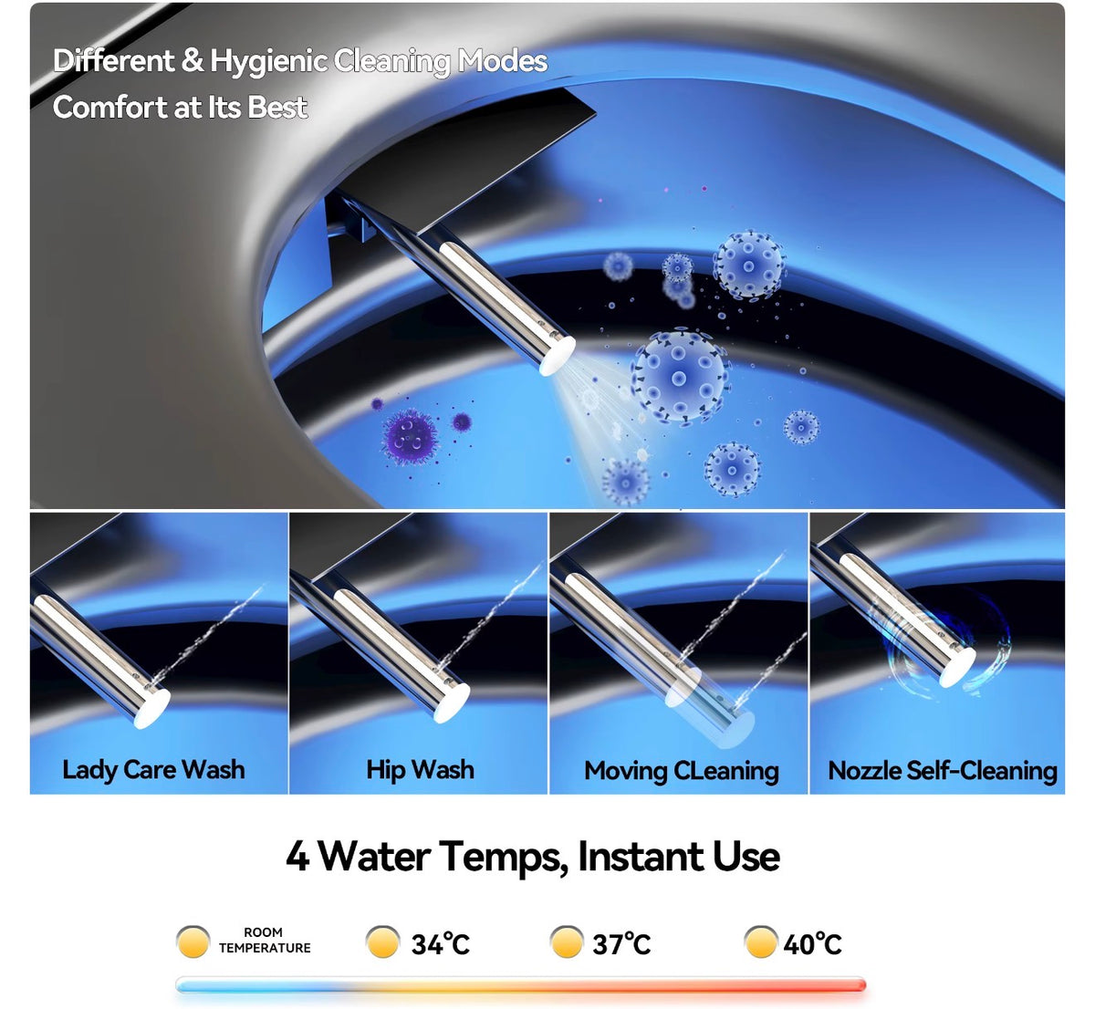 Lorenzo Graphite Intelligent Smart Toilet