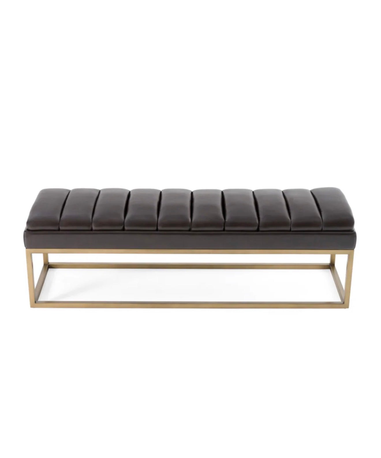 Casa Milano – Brown Vegan Leather Dining Bench
