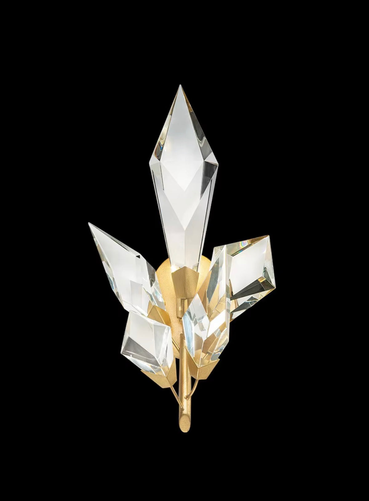 Pietro Handcrafted Crystal Branch Wall Sconce