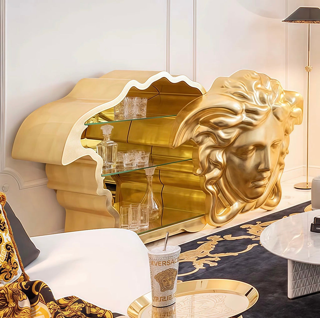 Casa Milano – Aurelio Medusa Gold Cabinet