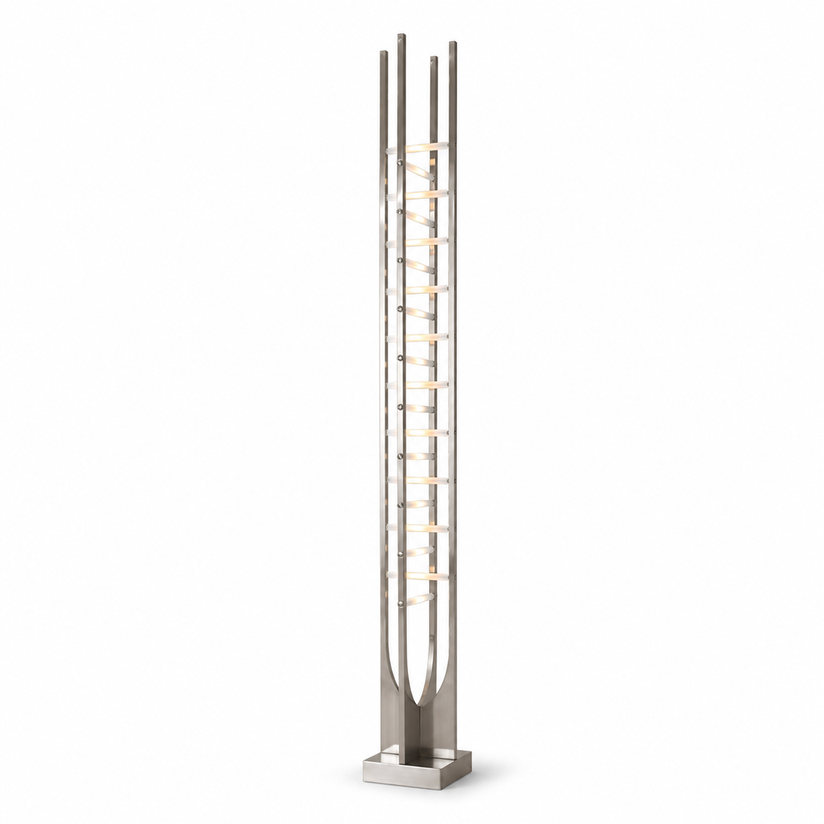 Alessandro Sculptural Stainless Steel LED Floor Lamp