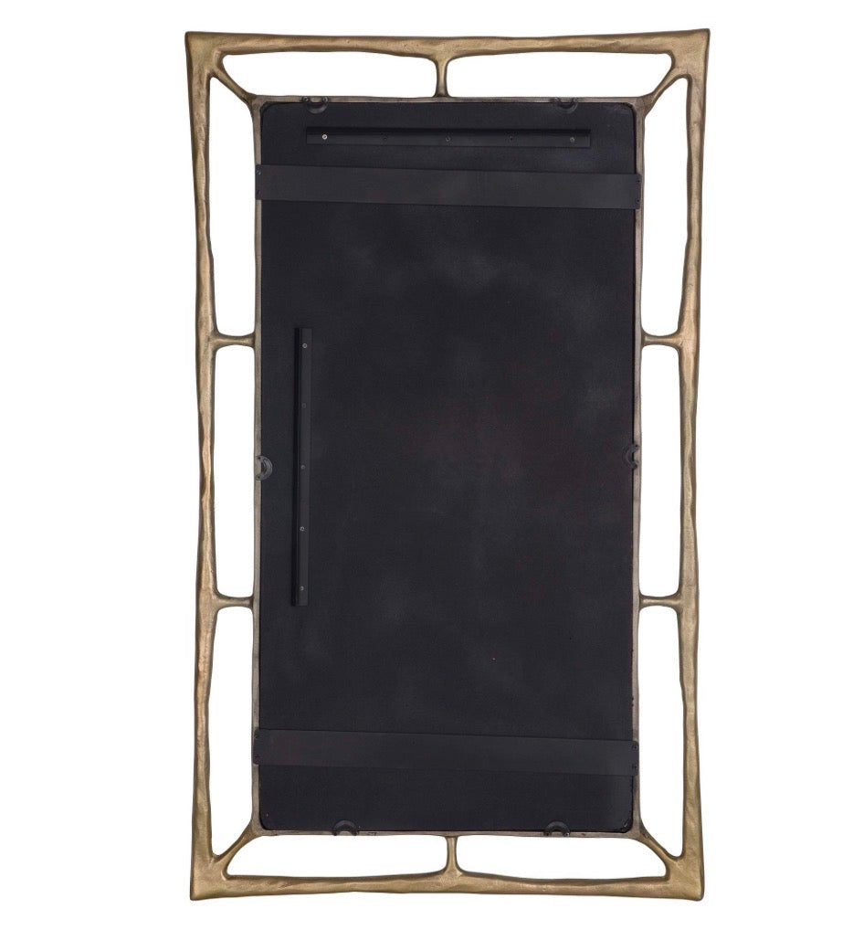 Casa Milano – Brass Rectangular Wall Mirror