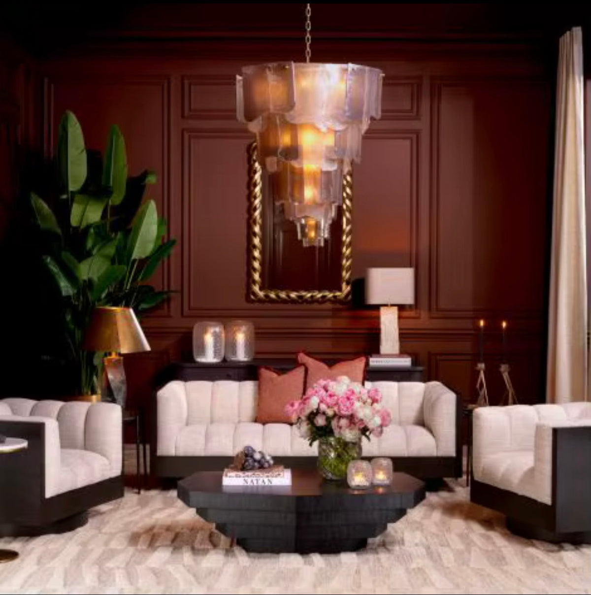 Valeria Tiered Glass Chandelier
