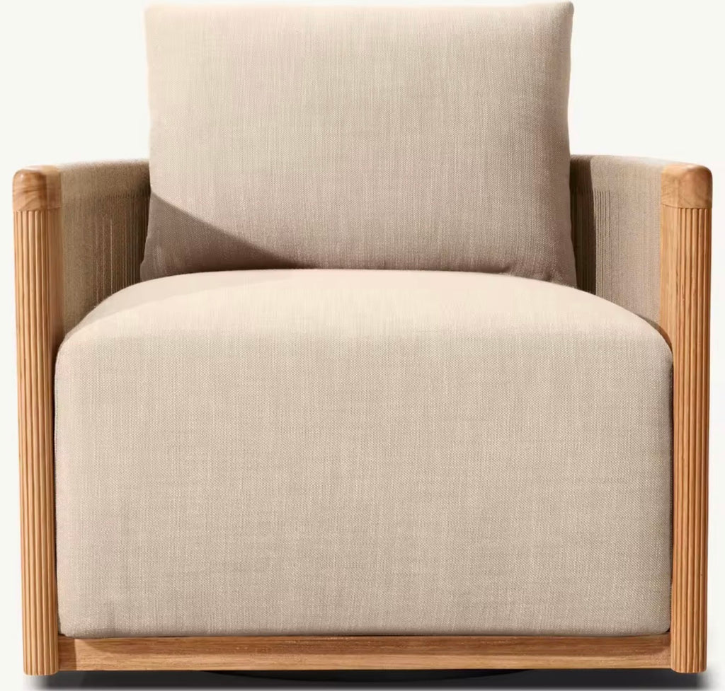 Portofino Luxury Teak Outdoor Lounge Chair by Casa Milano